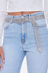 Buckled Rhinestone Hip Belt