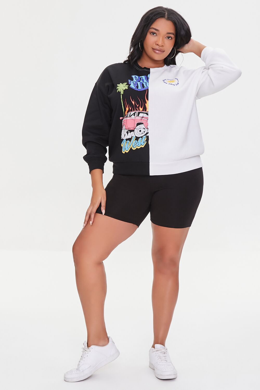 Plus Size West Coast Reworked Pullover