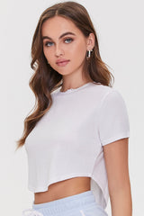 Cropped Dolphin-Hem Tee