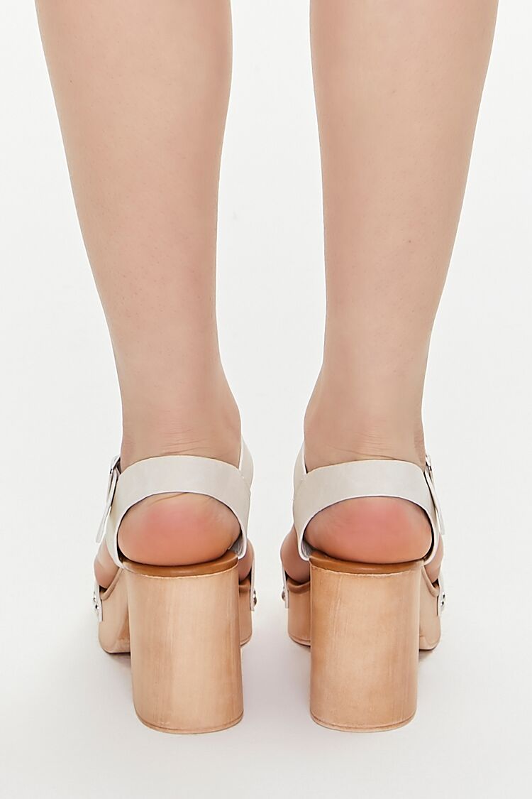 Studded Platform Block Heels