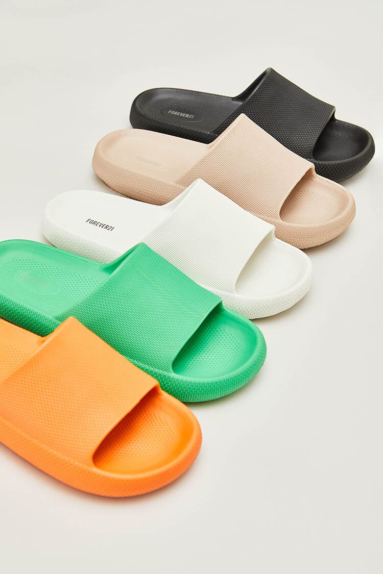 Textured Almond-Toe Slides