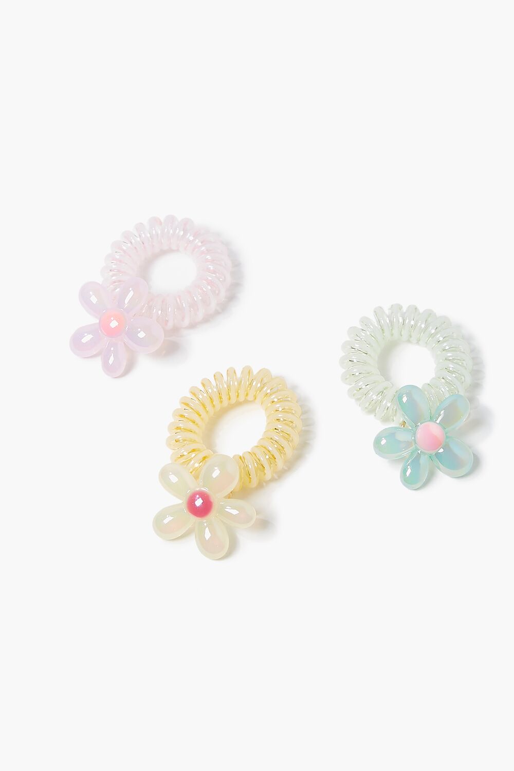 Floral Spiral Hair Tie Set