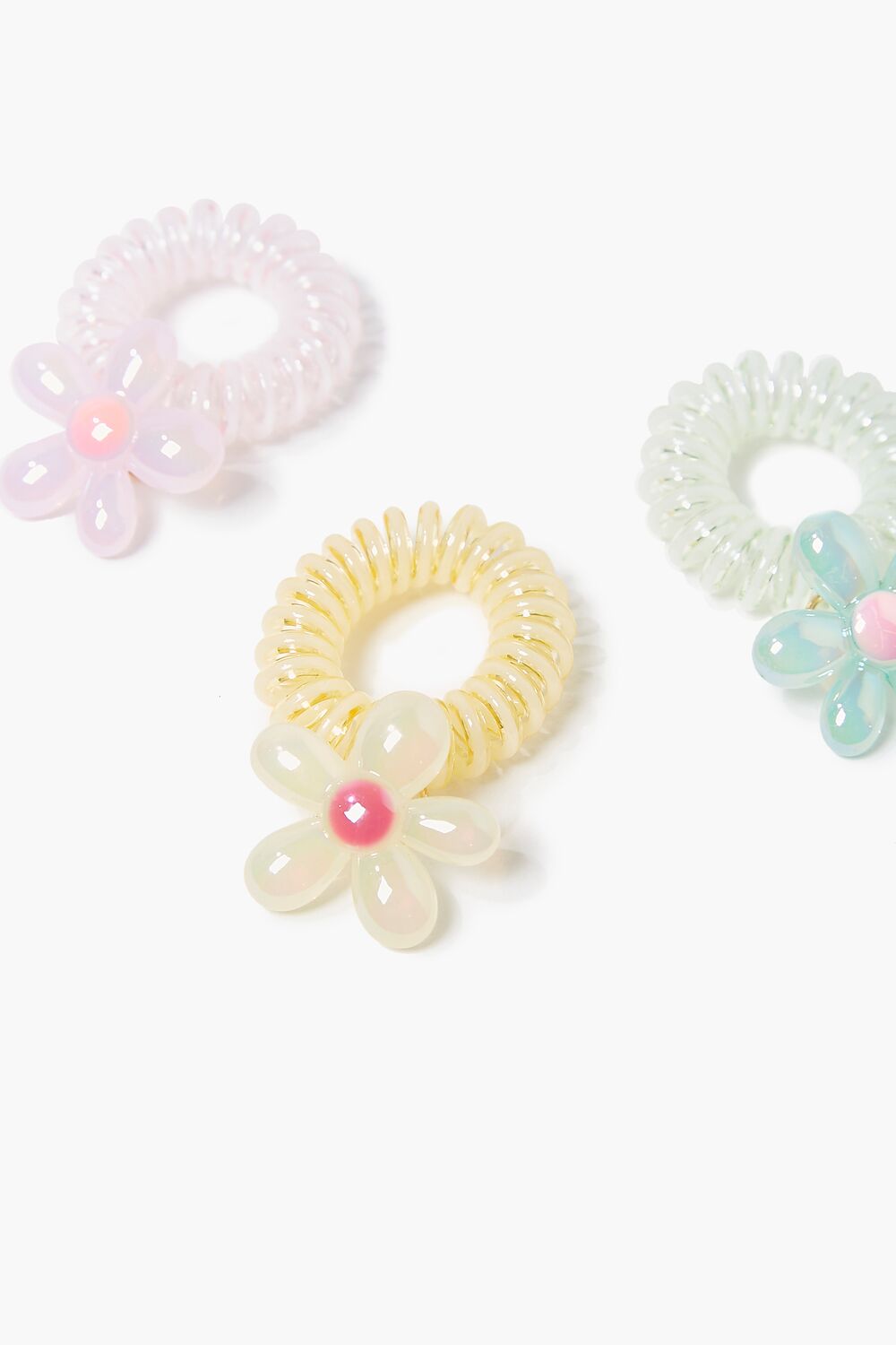 Floral Spiral Hair Tie Set