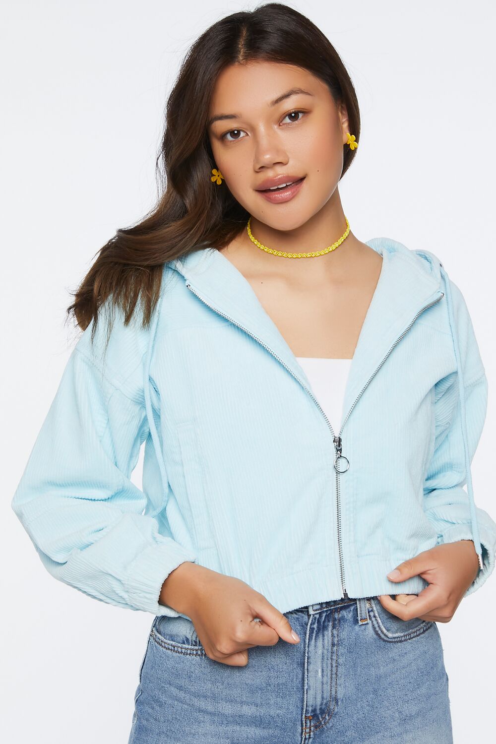 Corduroy Hooded Jacket