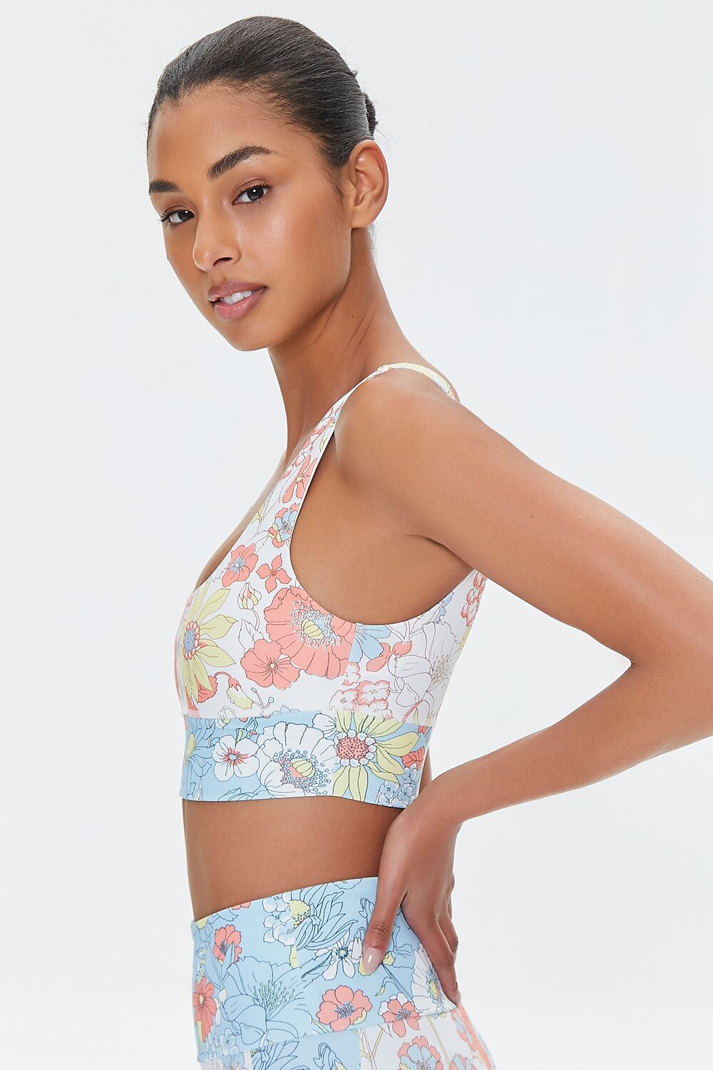 Floral Print Sports Bra