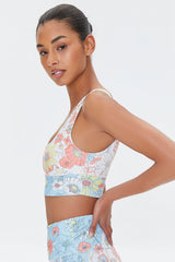 Floral Print Sports Bra