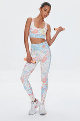 Floral Print Sports Bra
