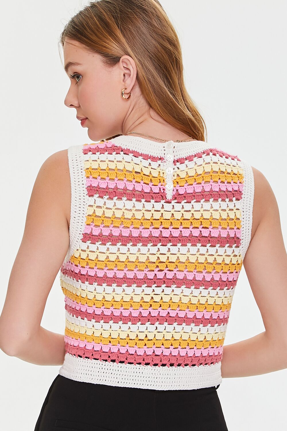 Striped Crochet Top