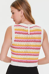Striped Crochet Top