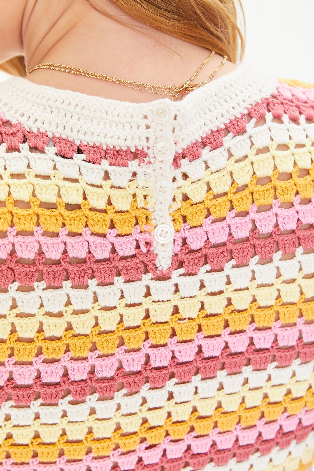 Striped Crochet Top