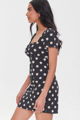 Floral Print Mini Dress