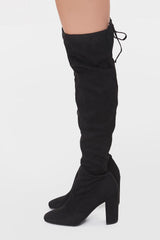Faux Suede Over-the-Knee Boots