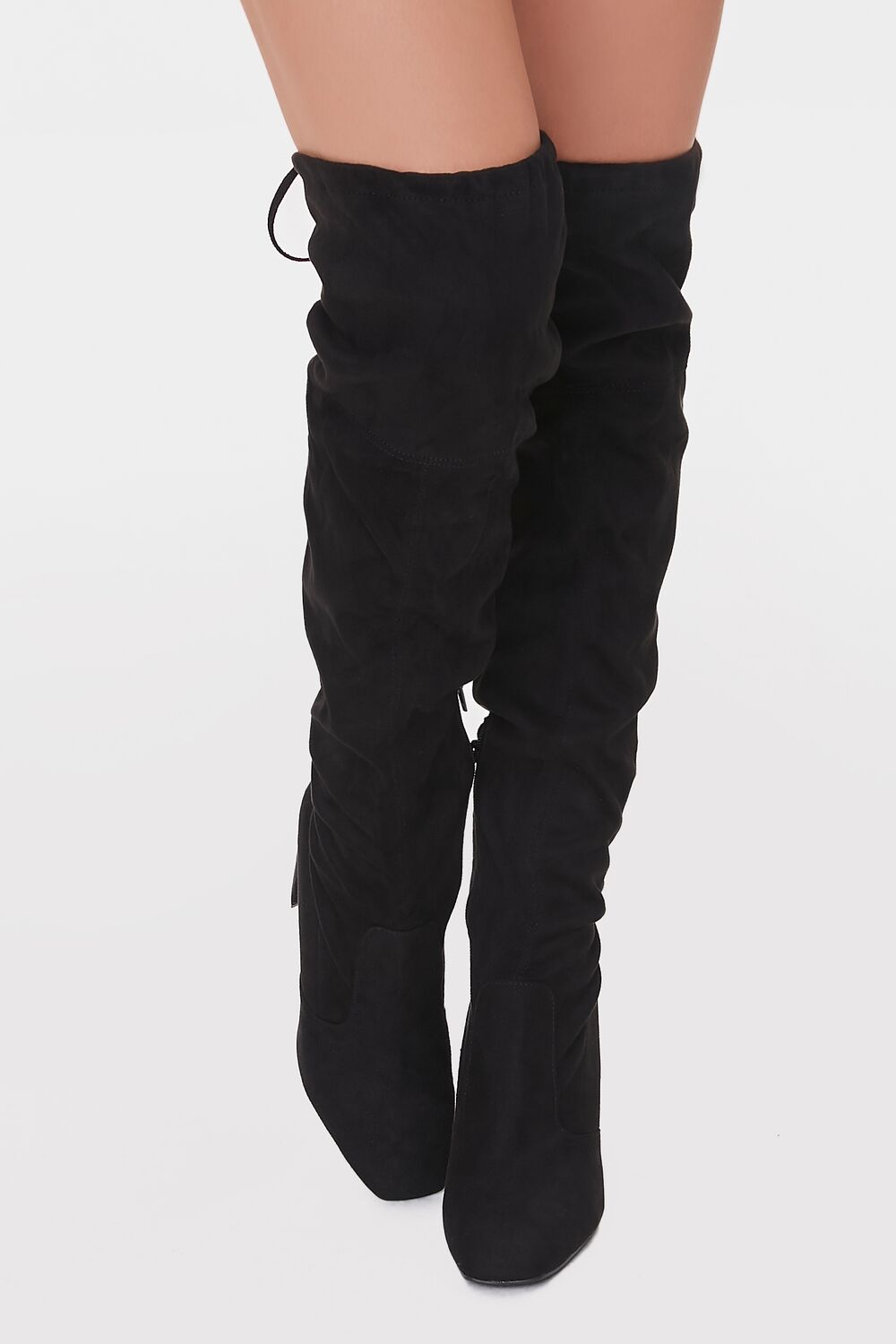 Faux Suede Over-the-Knee Boots