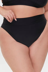 Plus Size High-Rise Bikini Bottoms