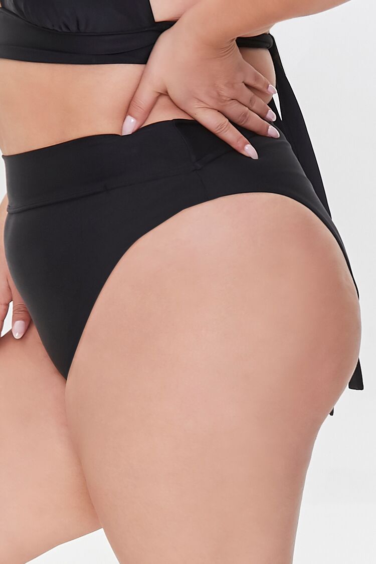 Plus Size High-Rise Bikini Bottoms