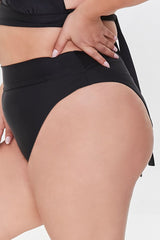 Plus Size High-Rise Bikini Bottoms