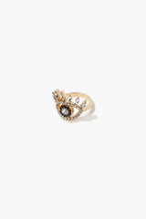 Rhinestone Eye Cocktail Ring