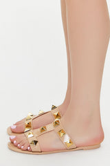 Studded Caged Jelly Sandals