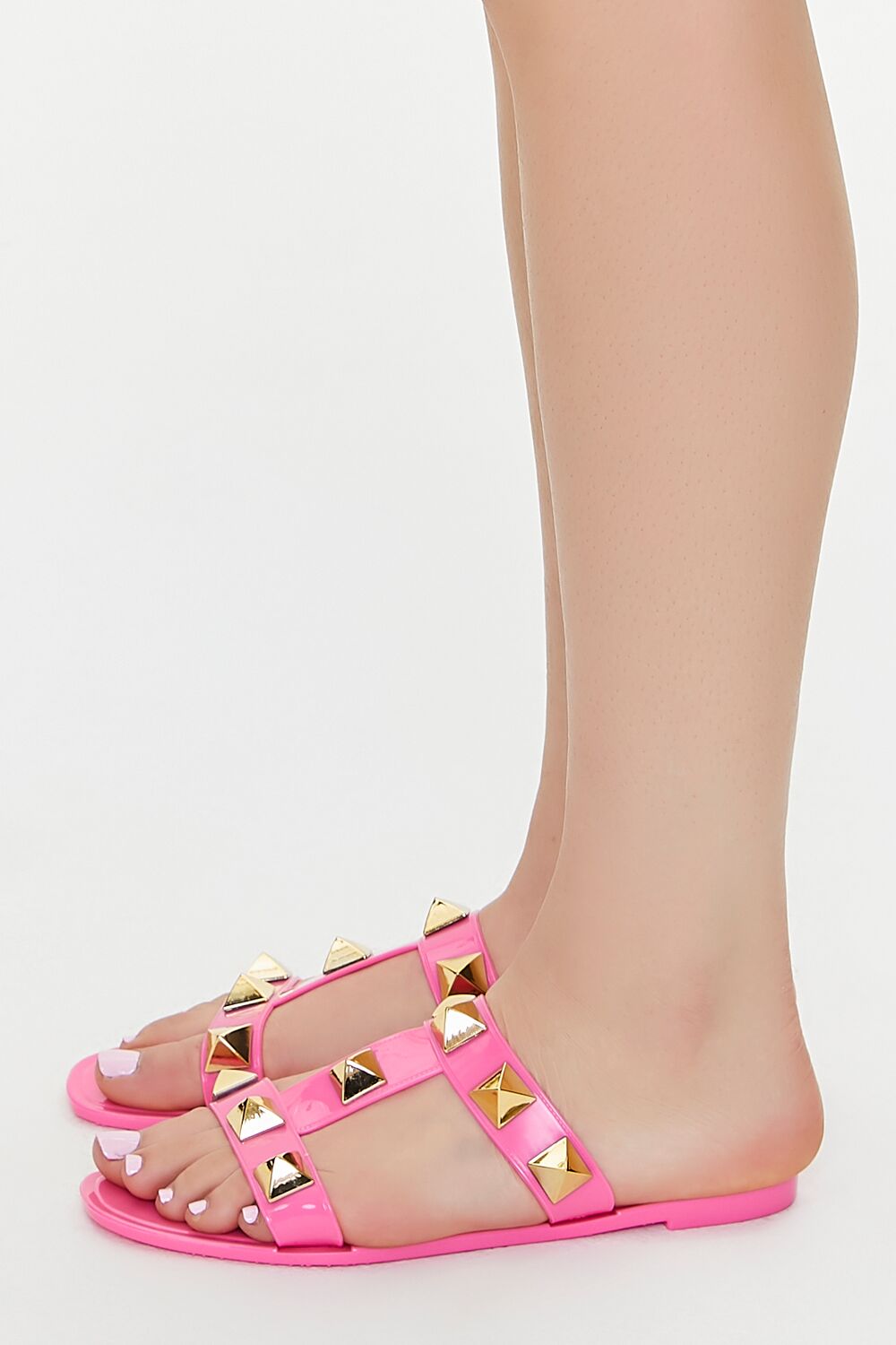 Studded Caged Jelly Sandals