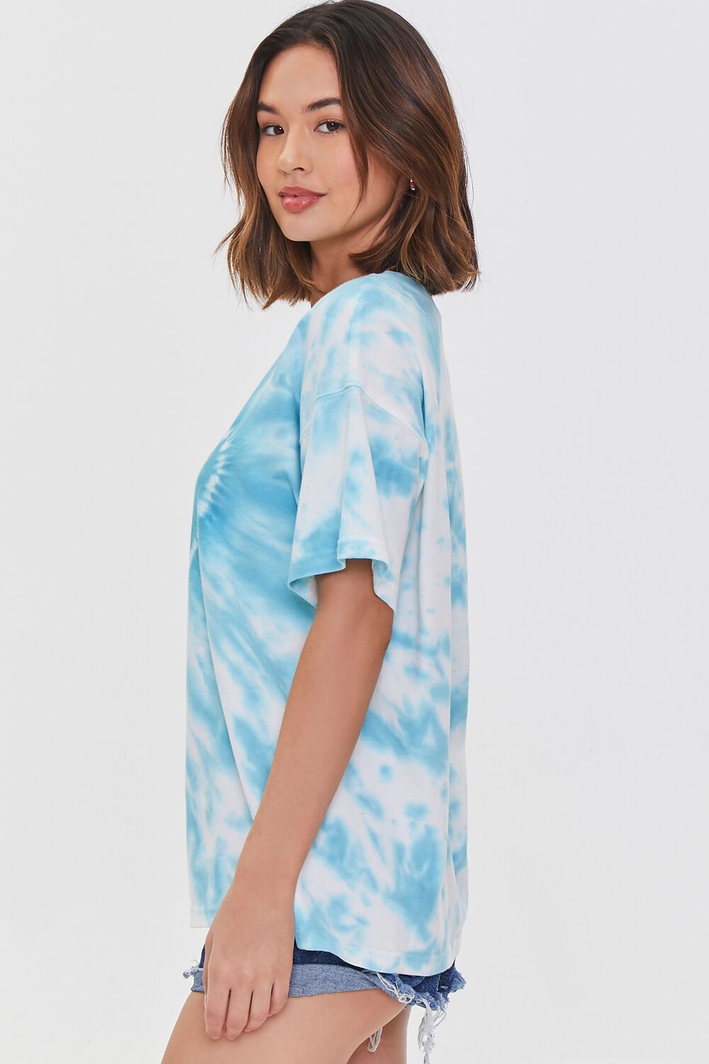 Tie-Dye Heart Drop-Sleeve Tee