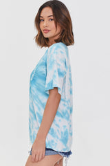 Tie-Dye Heart Drop-Sleeve Tee