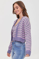 Striped Cardigan Sweater