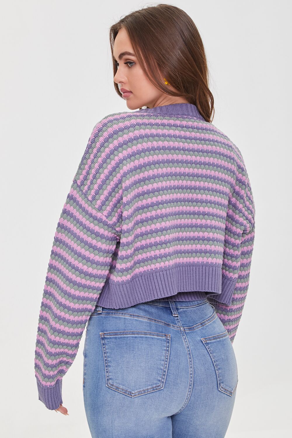 Striped Cardigan Sweater