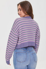Striped Cardigan Sweater