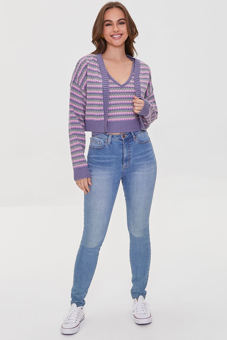 Striped Cardigan Sweater