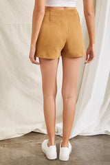 Crinkled High-Rise Skort
