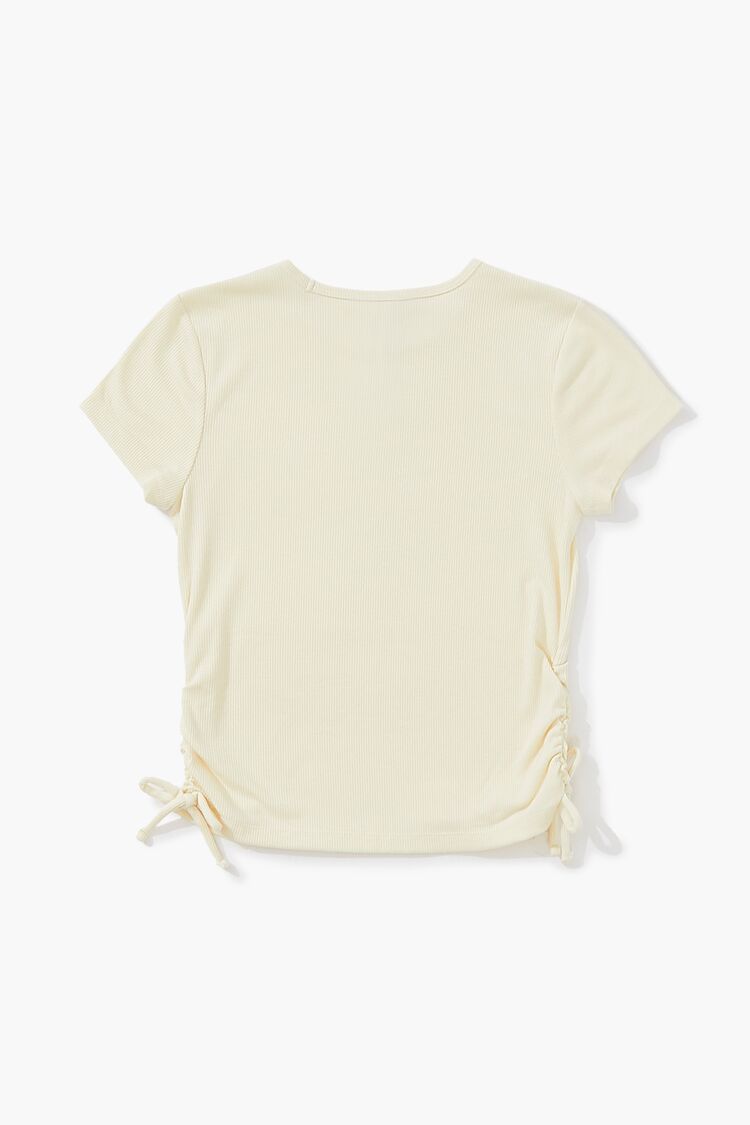 Girls Ruched Drawstring Tee (Kids)