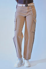 Belted FUBU Cargo Joggers