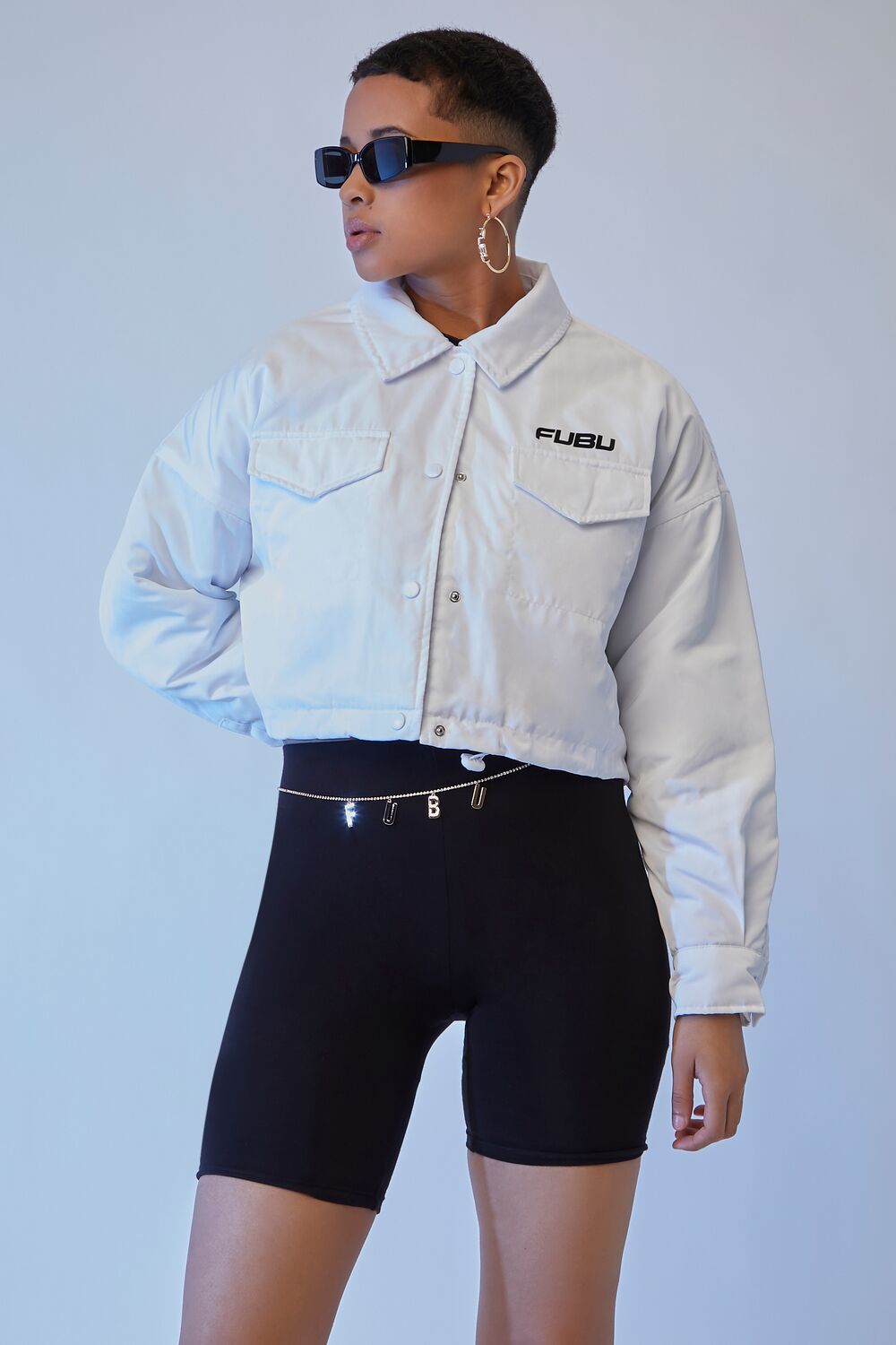 FUBU Toggle-Hem Cropped Jacket