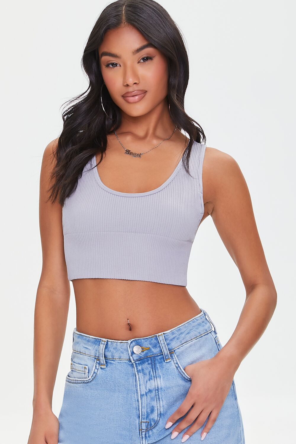 Ribbed Knit Crop Top