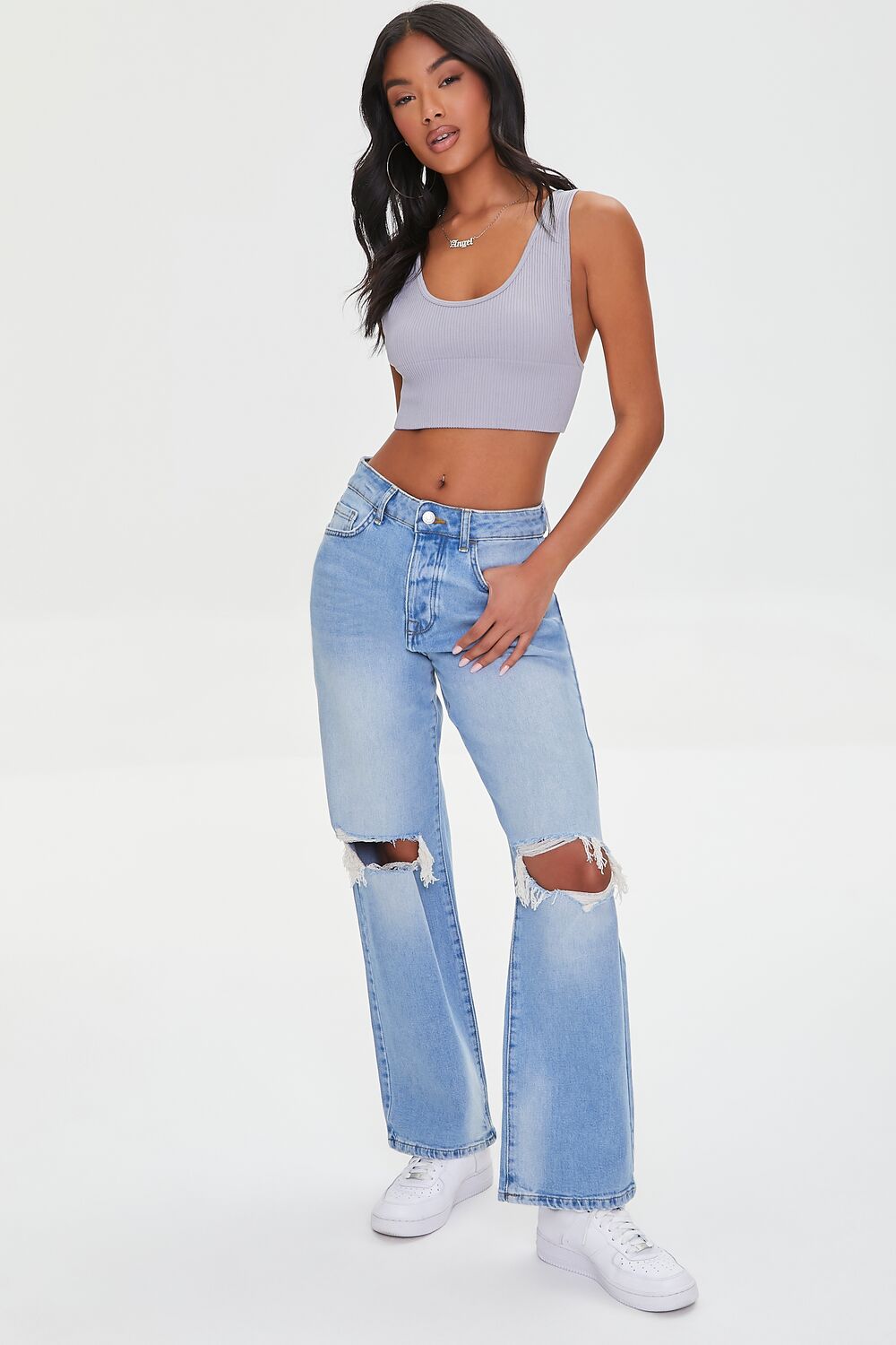 Ribbed Knit Crop Top