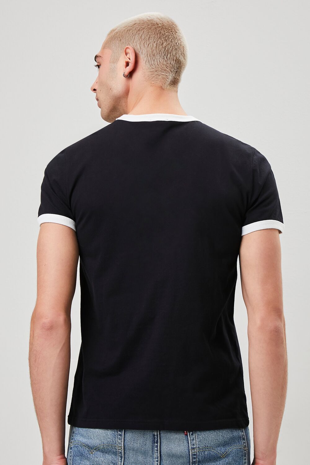 Crew Neck Ringer Tee