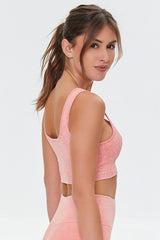 Ribbed Mineral Wash Sports Bra