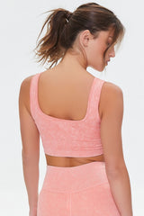 Ribbed Mineral Wash Sports Bra