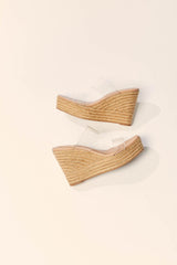 Clear Platform Espadrille Wedges
