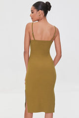 Crisscross Ribbed Knit Dress