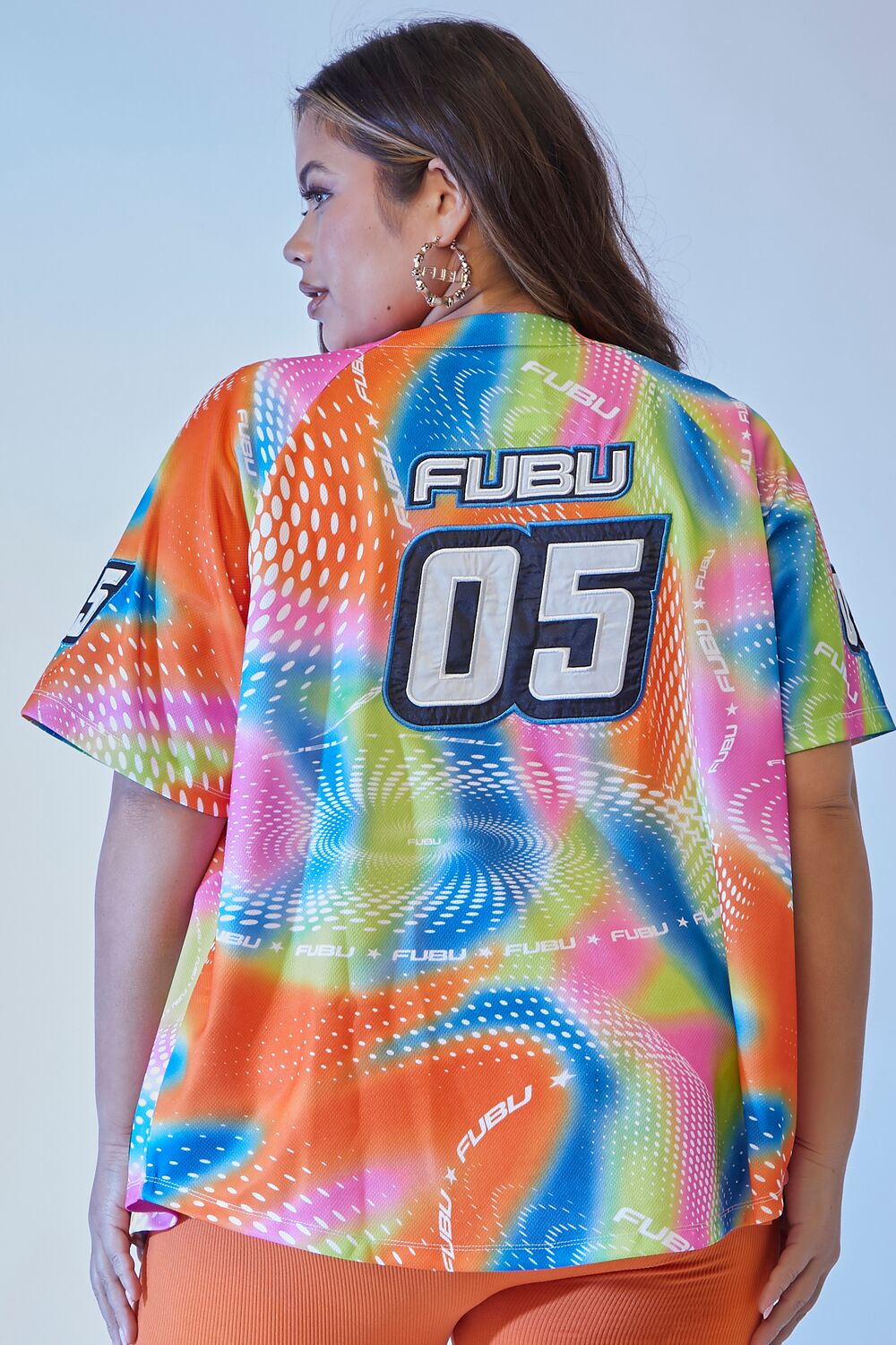 Plus Size FUBU Baseball Jersey