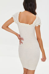 Smocked Bodycon Mini Dress