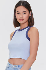 Cropped Ringer Tank Top