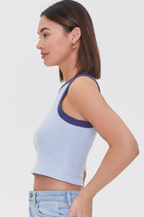 Cropped Ringer Tank Top