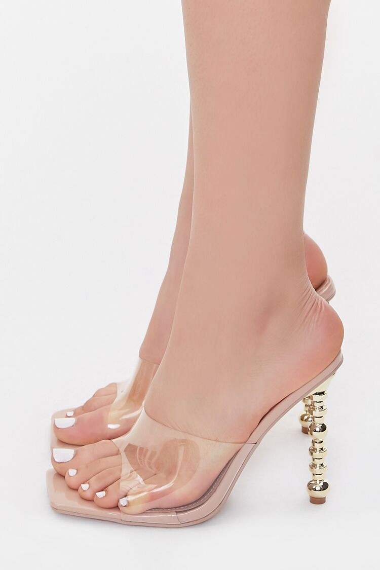 Clear Open-Toe High Heels