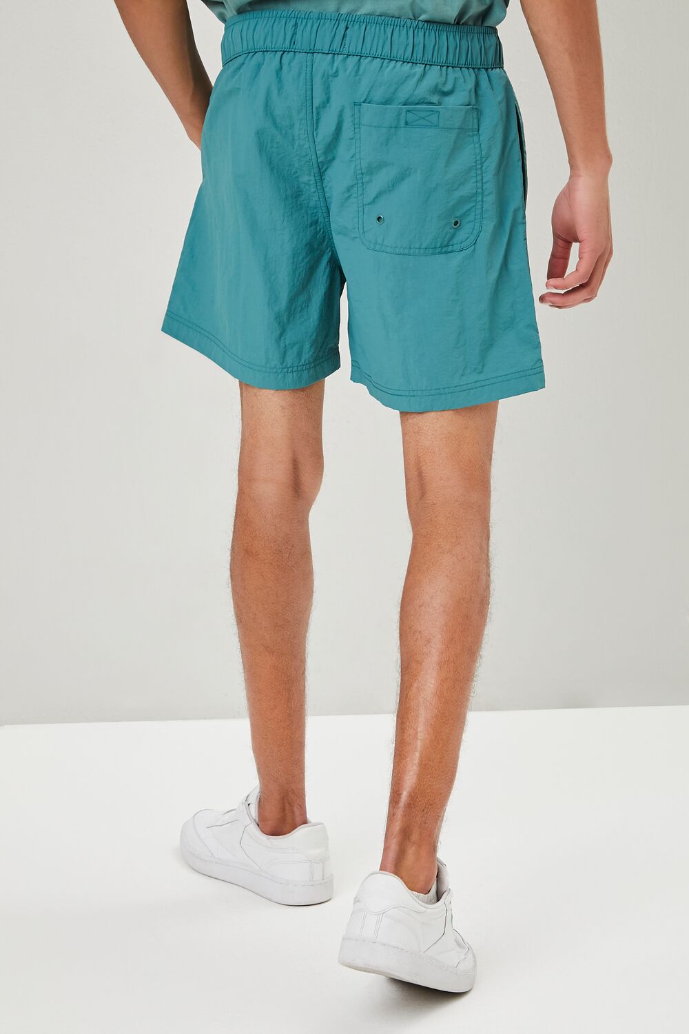 Recycled Nylon Drawstring Swim Trunks