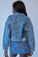 FUBU Print Denim Jacket