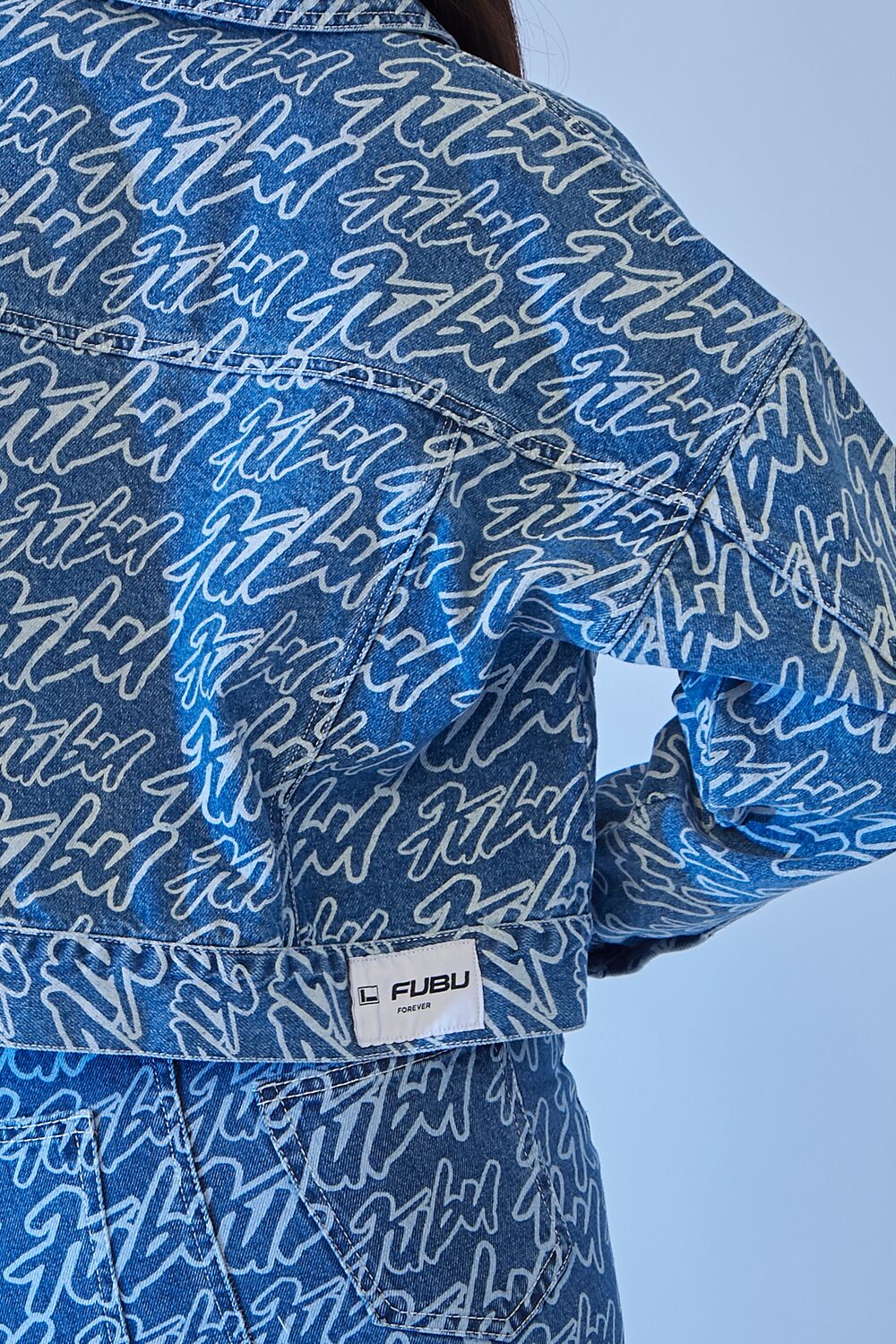 FUBU Print Denim Jacket
