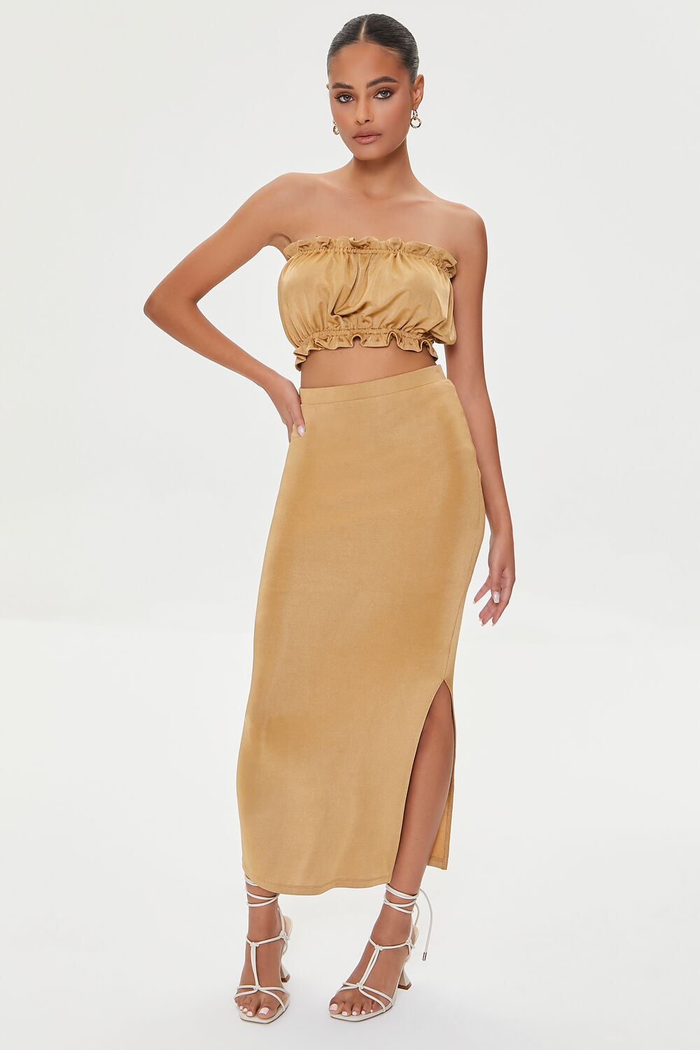 Crop Top & Maxi Skirt Set