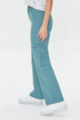 Twill High-Rise Pants
